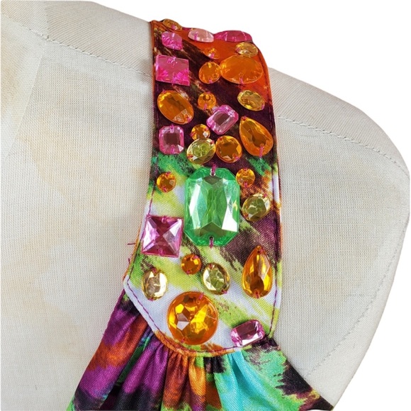 Formal Long Embellished Birthday Gown Bridesmaid Prom Dress Sz  5 (S) - Picture 3 of 10